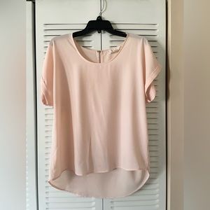 Pink Rose XL Powder Pink Blouse